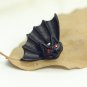 Pair 3D Red Eyes Bat Animal Stud Fake Punk Gauge Earrings - Cool Rock Punk Style