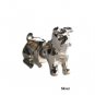 Pair 3D Little Bull Pug Dog Stud Fake Gauge Earrings - Cool Rock Punk Style