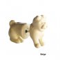 Pair 3D Little Bull Pug Dog Stud Fake Gauge Earrings - Cool Rock Punk Style