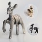 Pair 3D Little Bambi Deer Doe Cute Animal Stud Fake Gauge Earrings