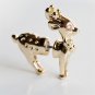 Pair 3D Little Bambi Deer Doe Cute Animal Stud Fake Gauge Earrings