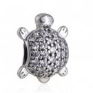 925 Sterling Silver Sea Turtle Charm Bead