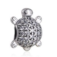 925 Sterling Silver Sea Turtle Charm Bead