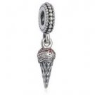 925 Sterling Silver Ice Cream Dangle Pendant Charm
