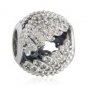 925 Sterling Silver Openwork Majestic Feathers Charm Bead