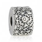 925 Sterling Silver Layer of Lace Clip Charm