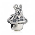 925 Sterling Silver Forest Fairy Charm Bead