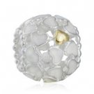 925 Sterling Silver 14ct Gold Heart Charm Bead