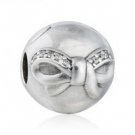 925 Sterling Silver Dainty Bow w/ Clear CZ Clip Charm