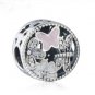 925 Sterling Silver Springtime w/ Pink Enamel Charm Bead