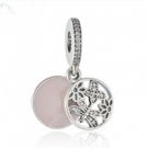 925 Sterling Silver Springtime Dangle Pendant Charm