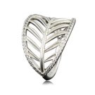 925 Sterling Silver Tropical Palm Ring Band
