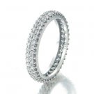 925 Sterling Silver Sparkling Curve Stacking Ring Band