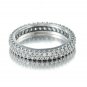 925 Sterling Silver Sparkling Curve Stacking Ring Band