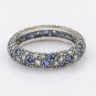 925 Sterling Silver Cosmic Stars Pave Ring Band