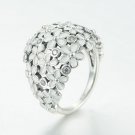 925 Sterling Silver Darling Daisy Bouquet Ring Band