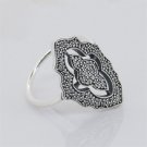 925 Sterling Silver Sparkling Lace Stacking Ring Band