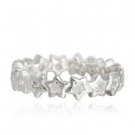 925 Sterling Silver Star Shine Ring Band