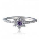 925 Sterling Silver Forget Me Not Ring Band