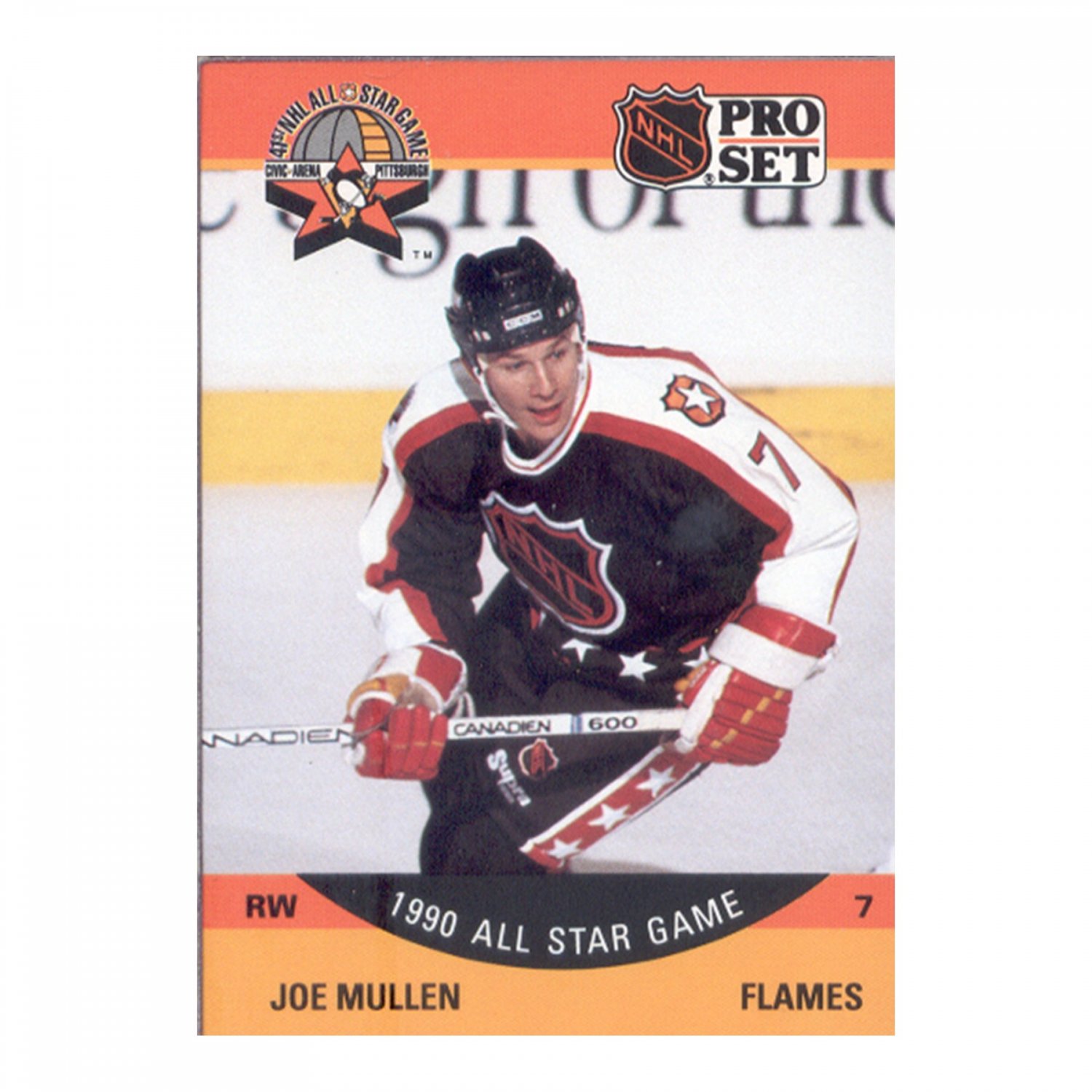 1990-91 Pro Set # 343 - Joe Mullen [All-Star] - Calgary Flames
