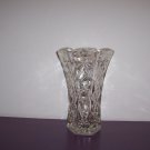 Crystal Cut Clear Glass Vase