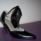 BLACK ANKLE STRAP SHOES