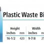 Single Waste Bin Pull Out with Cover