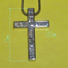 A Gold Cross with Endless Diamonds