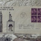 First Day Issue Cover Stamp Alfred E. Smith 1945 3c