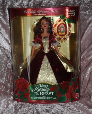 beauty and the beast enchanted christmas barbie