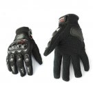 Black Cycle/Racing hard knuckle protective gloves - SMALL