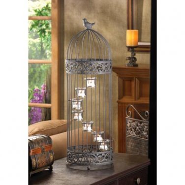 BIRDCAGE STAIRCASE CANDLE STAND