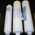 3 REPLACEMENT INLINE FILTERS PORTABLE RO 2.5 X 12" 1/4"