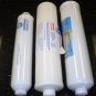 3 REPLACEMENT INLINE FILTERS PORTABLE RO 2.5 X 12" 1/4"