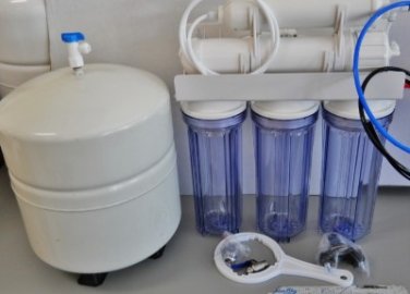 Oceanic 5 stage Reverse Osmosis Water Filter System With clear housing 100 GPD