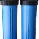 DUAL BIG BLUE WATER FILTER 4.5 X 20" & FILTER KDF/GAC