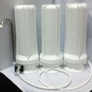 OCEANIC Triple Stage COUNTERTOP Water Filtration Reduces arsenic heavy metal USA