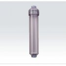inline empty refillable clear cartridge 2" x 10" with 1/4" FPNT