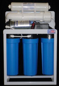 Oceanic Light Commerical Reverse Osmosis Water Filter System 200 GPD Pump USA