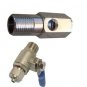 Reverse Osmosis Filter Feed Water Adapter & Ball  valve 1/4" compression