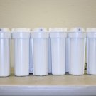 6 REVERSE OSMOSIS DRINKING WATER FILTER HOUSING white 10" STANDARD 1/4" FPNT