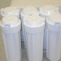 6 REVERSE OSMOSIS DRINKING WATER FILTER HOUSING white 10" STANDARD 1/4" FPNT