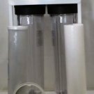 DUAL BIG CLEAR WATER FILTER HOUSING SEDIMENT CARBON CARTRIDGE CLEAR HOUSING