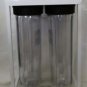 DUAL BIG CLEAR WATER FILTER HOUSING SEDIMENT CARBON CARTRIDGE CLEAR HOUSING