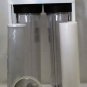 DUAL BIG CLEAR WATER FILTER HOUSING SEDIMENT CARBON CARTRIDGE CLEAR HOUSING