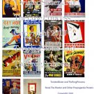 Vintage War Posters Collage Sheets - Pick 1 - Rosie The Riveter, WWII, Nursing