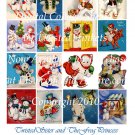 Vintage Snowman Cards Collage Sheet - Pick 1 of 2