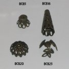20 Antique Brass Bead Caps - Choice of 4 Styles bcb5, bcb16, bcb20 or bcb25