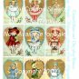 Grace Drayton Cards Collage Sheets - Dainty Dimples Or Monday's Child - Pick 1 o