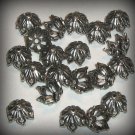 5 Sterling Silver Plated Cone Filigree Bead Caps (bcs3vjsl16)